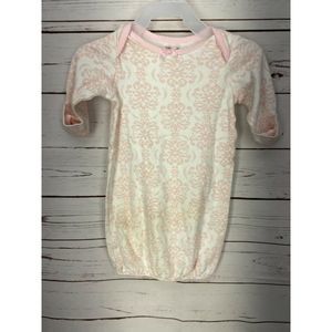Little Me 0-3 Months Pink Patterned Infant‎ Girl's Sleep Gown